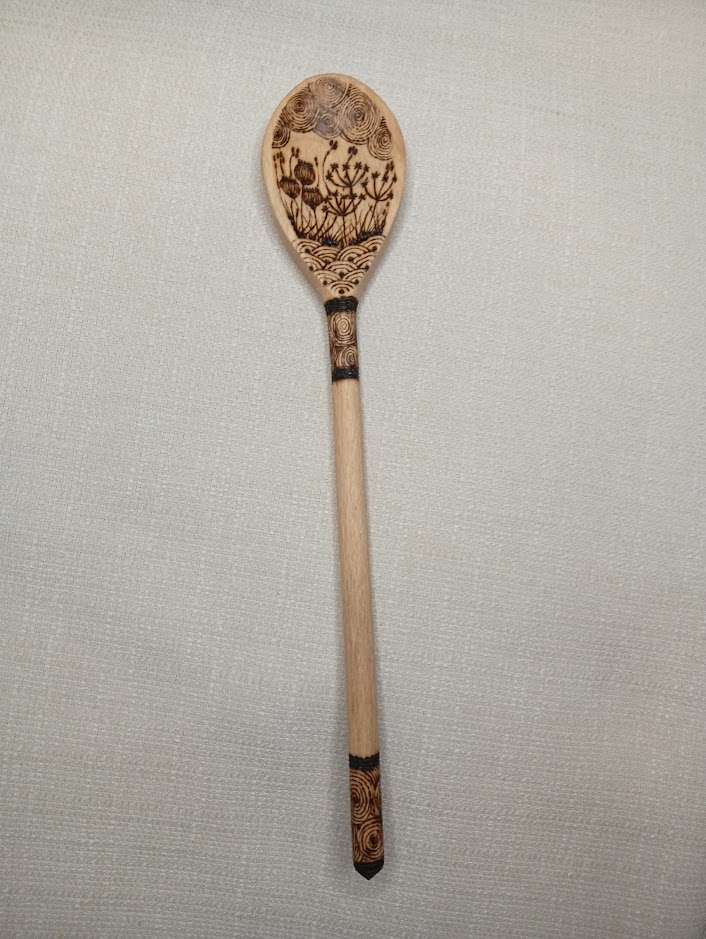 Łyżka pirografia